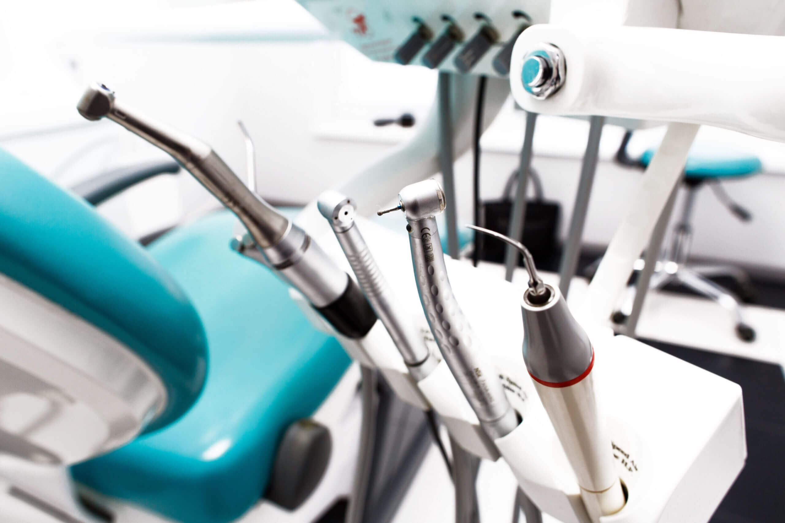 Equipment and dental instruments in dentist's office