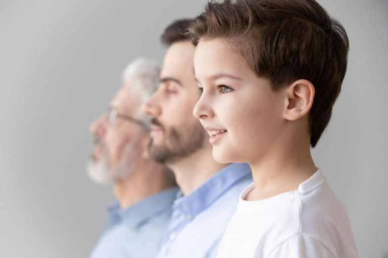 Happy,Intergenerational,Muti,3,Three,Generation,Men,Family,Portrait,,Cute